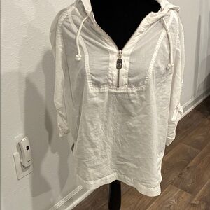 MICHAEL Michael Kors White Hooded Sweatshirt